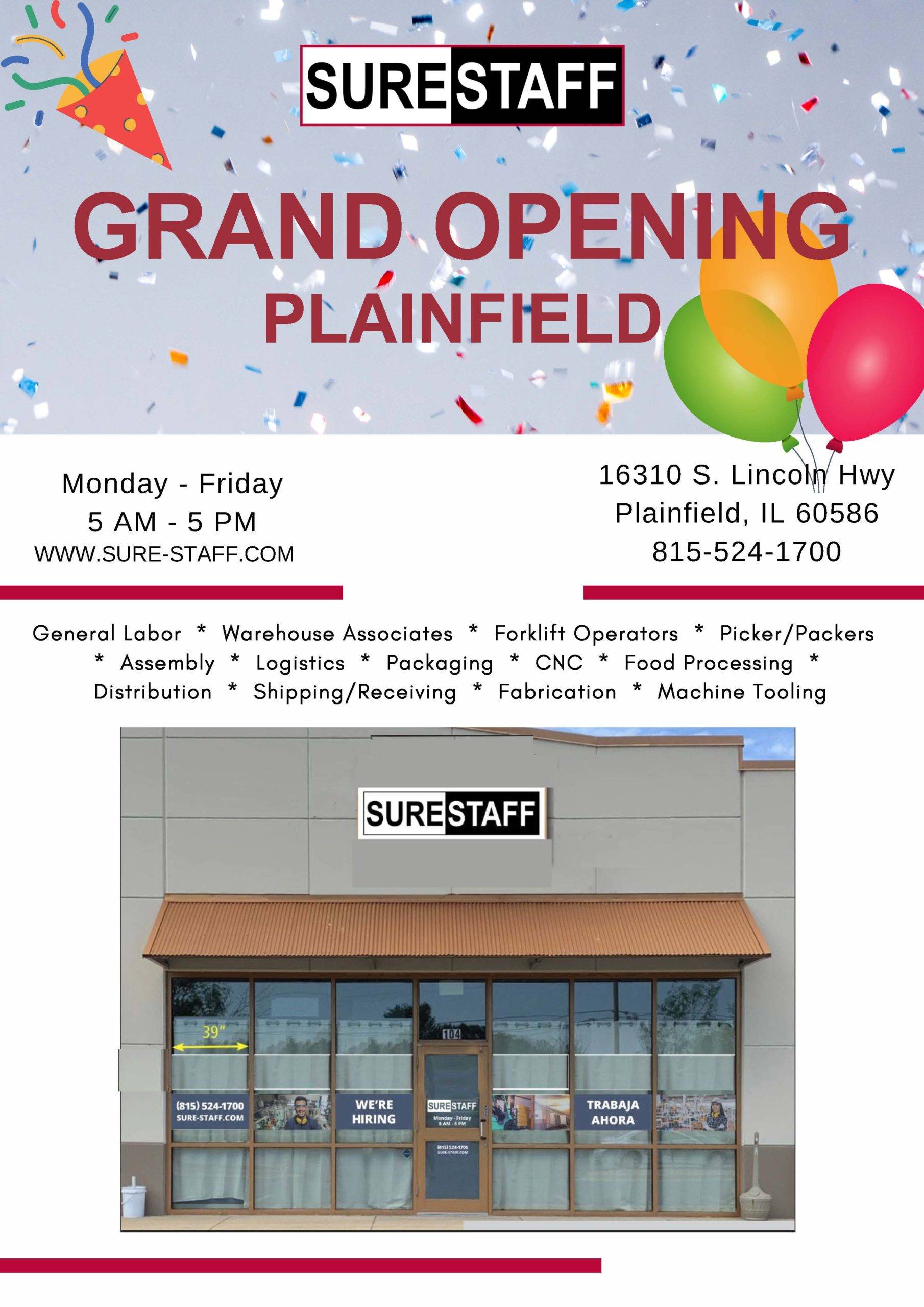Surestaff Plainfield branch office
