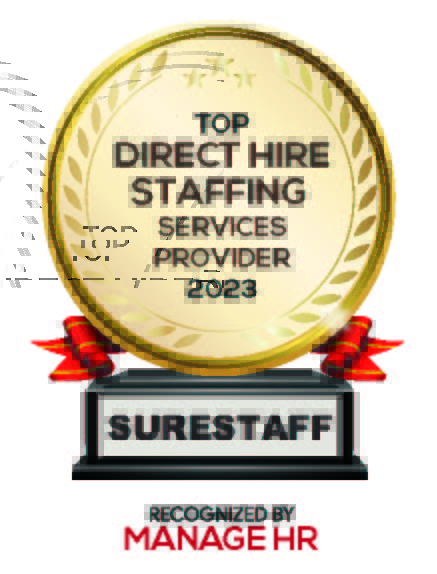 Surestaff named one of the top Direct Hire and Search firms in the United States by Manage HR magazine